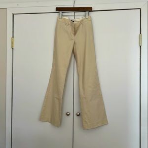 Cream Wide Leg Pants
